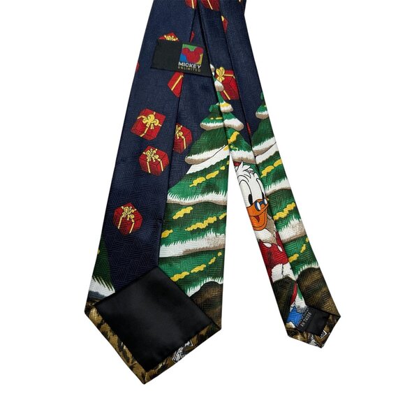 Mickey Unlimited Donald Duck Christmas Tree Tie Vintage - Picture 4 of 6